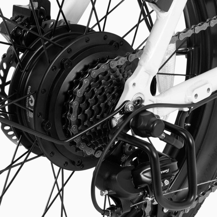 Bicicleta eléctrica plegable 20" con 150 km de autonomía – DYU C9 – vista 8