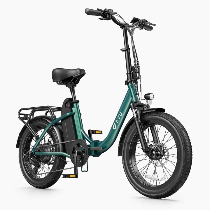Bicicleta eléctrica plegable 20" con 150 km de autonomía – DYU C9 – vista 10