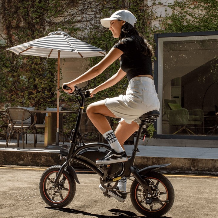 Mini folding electric bike 14" and 19 kg – DYU D3S – view 9