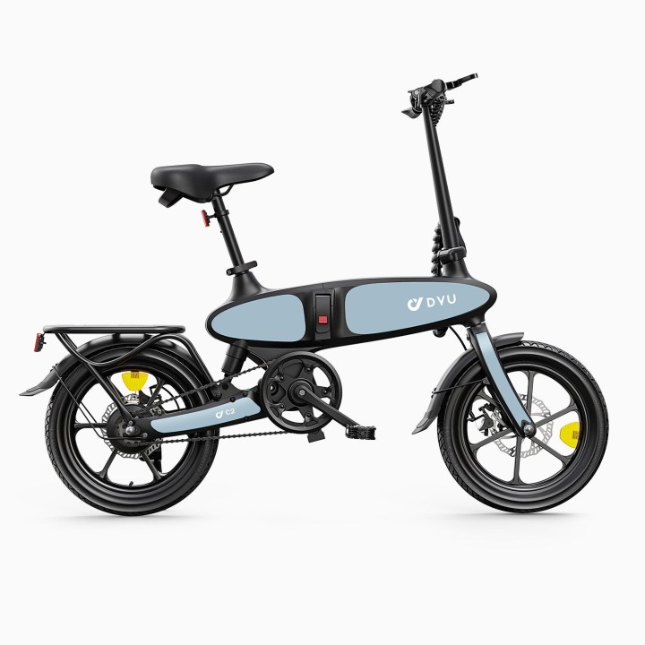 Bicicleta eléctrica plegable de 16" con neumáticos anchos – DYU C2