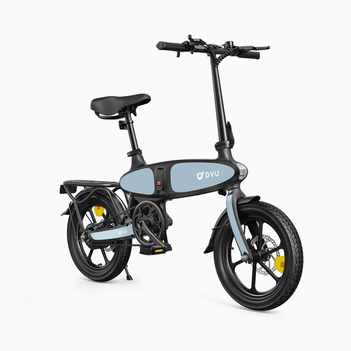 Bicicleta eléctrica plegable de 16" con neumáticos anchos – DYU C2 – vista 10