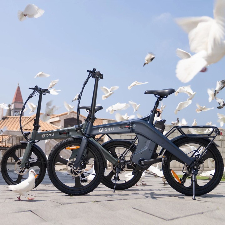 Bicicleta eléctrica plegable ligera de 20" – DYU T1 – vista 4