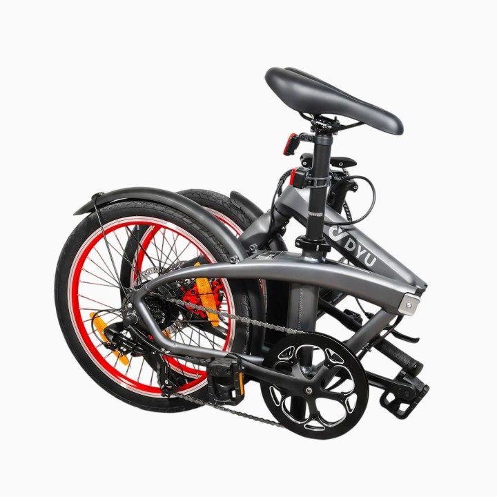 Bicicleta eléctrica plegable ultraligera de 14 kg – DYU SP1 – vista 2