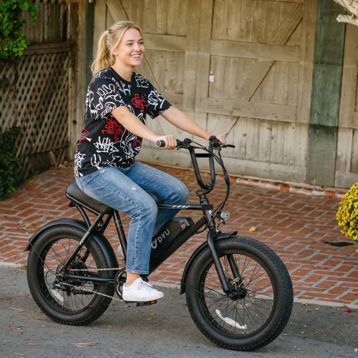 20" BMX electric bike with wide tyres – DYU UX – view 4