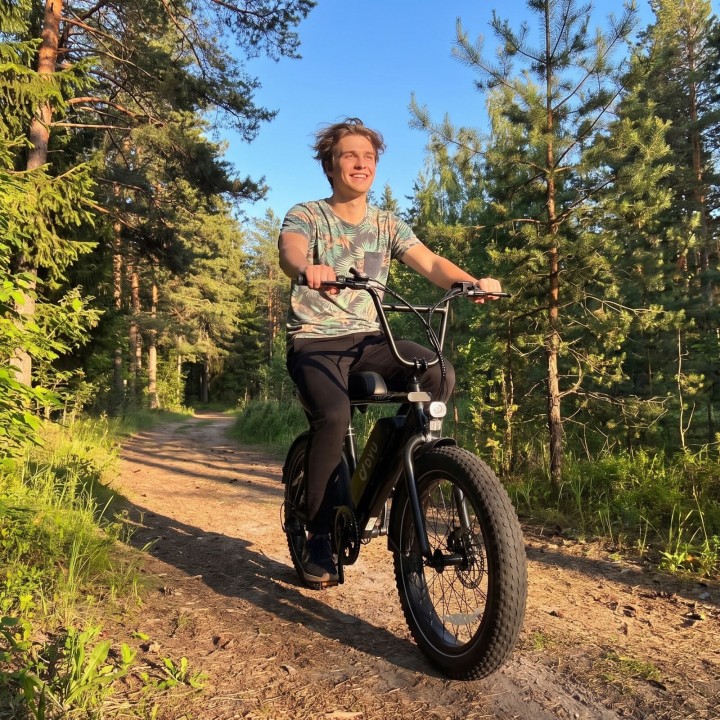 20" BMX electric bike with wide tyres – DYU UX – view 6