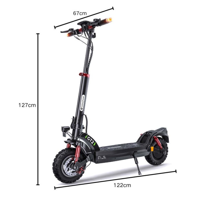 Patinete eléctrico todoterreno 80 km, ruedas 11" – iSinwheel GT2 – 3