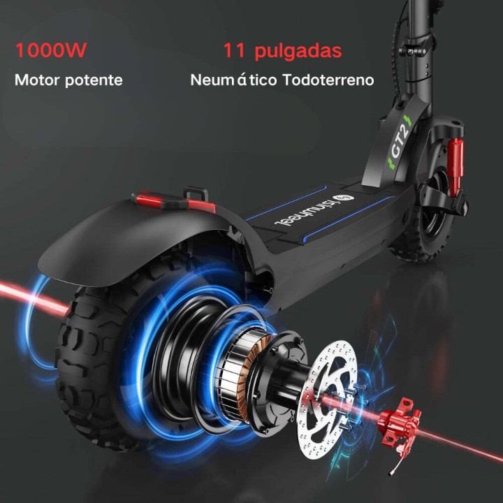 Off-road electric scooter 80 km, 11" tyres – iSinwheel GT2 – 6