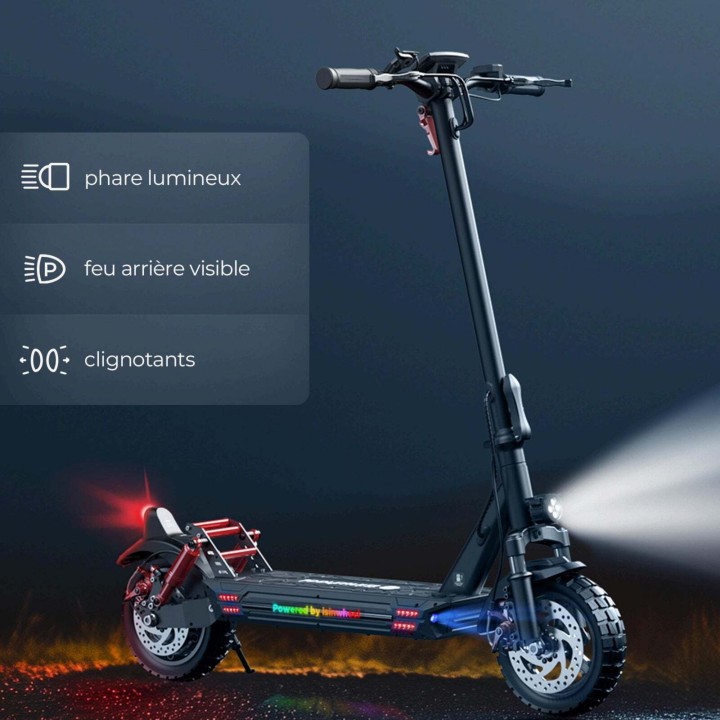 Patinete eléctrico todoterreno plegable 800 W – iSinwheel GT1 – 5