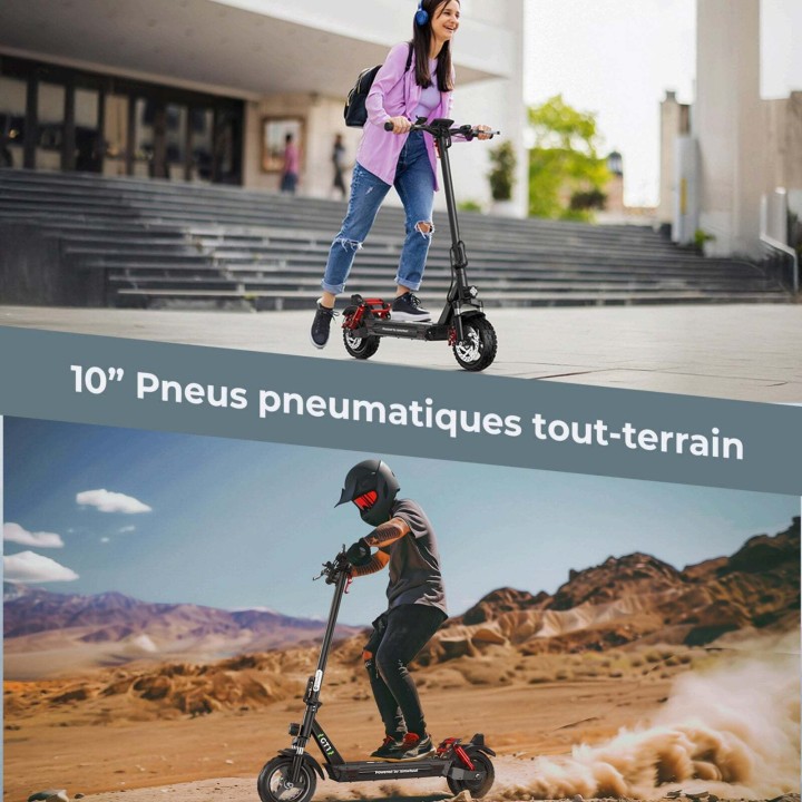 Patinete eléctrico todoterreno plegable 800 W – iSinwheel GT1 – 8
