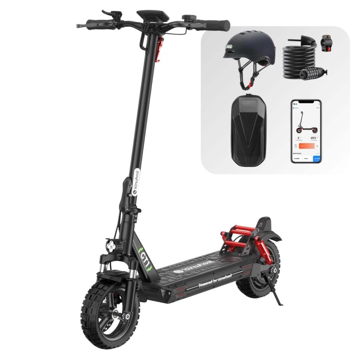 Patinete eléctrico todoterreno plegable 800 W – iSinwheel GT1 – 11