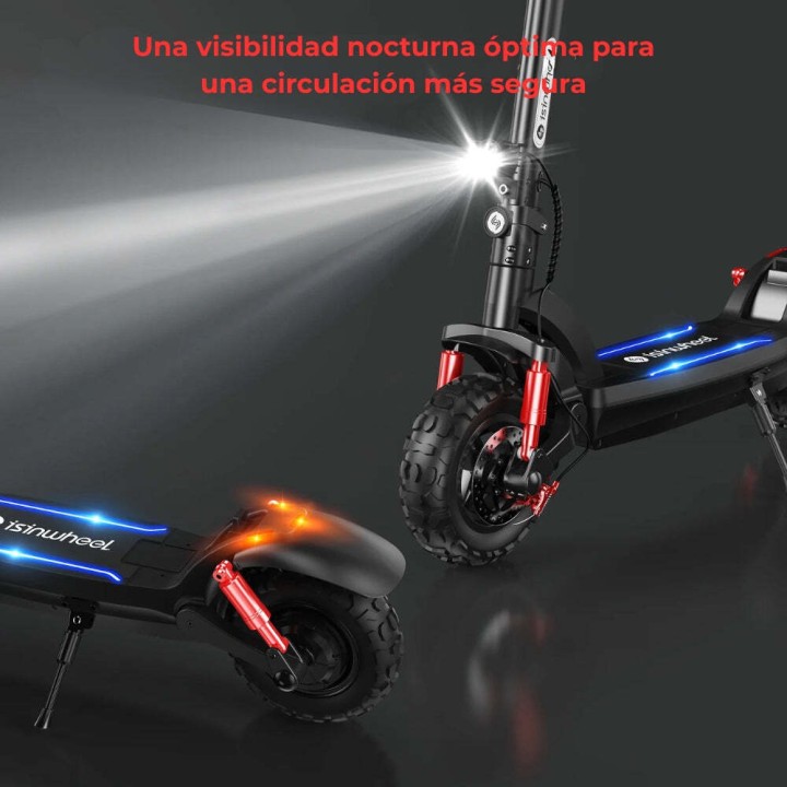 Patinete eléctrico todoterreno 80 km, ruedas 11" – iSinwheel GT2 – 10