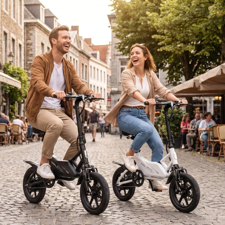 Mini folding electric bike 14" with throttle – DYU X1 Mini – 3