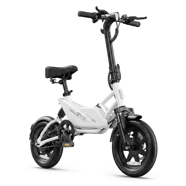 Mini bicicleta eléctrica plegable de 14" con acelerador – DYU X1 Mini – 7