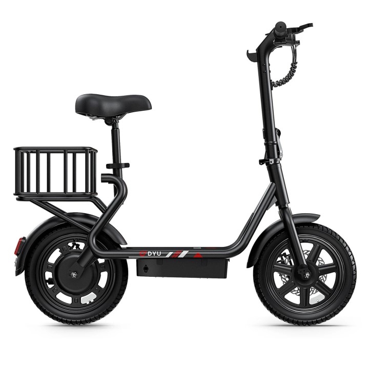 Mini folding electric bike 14" with rear rack – DYU C4 Mini