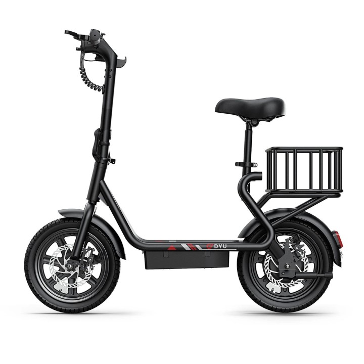 Mini bicicleta eléctrica plegable de 14" con portaequipajes – DYU C4 Mini – 5