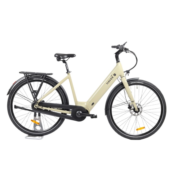 28" city electric bike with mid-drive motor and hub gears – NAVEE Urban Elite – 4