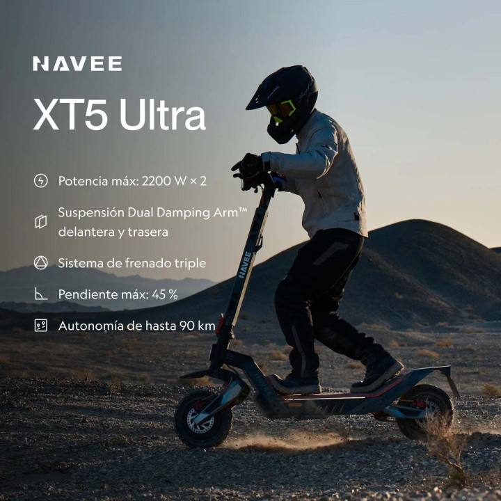 Patinete eléctrico todoterreno de doble motor 4400 W – NAVEE XT5 Ultra – 2