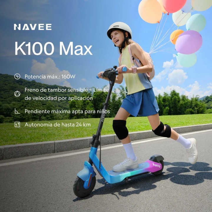 Kids electric scooter with app and Apple Find My – NAVEE K100 Max – 2