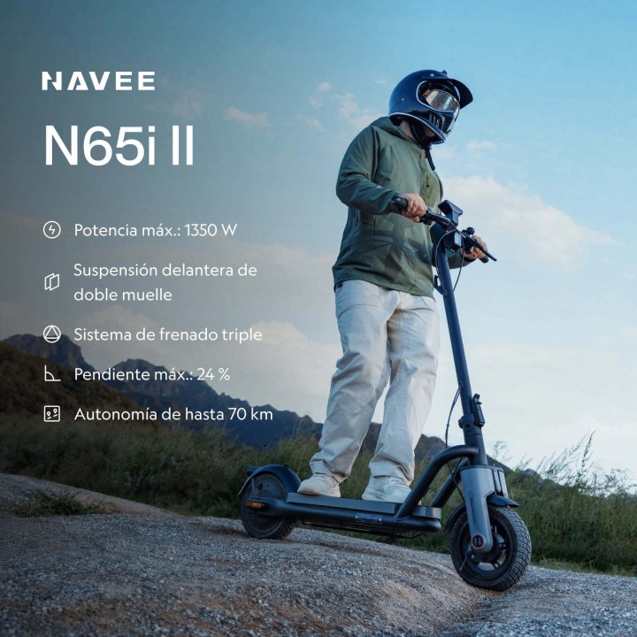 Electric scooter with 10.5" tyres and 70 km range – NAVEE N65i II – 2
