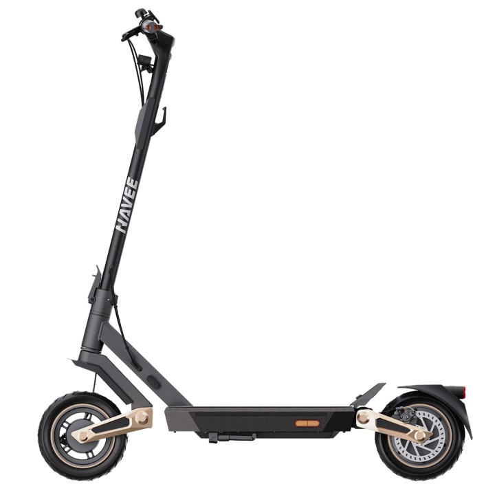 Electric scooter with triple braking and front and rear suspension – NAVEE ST3