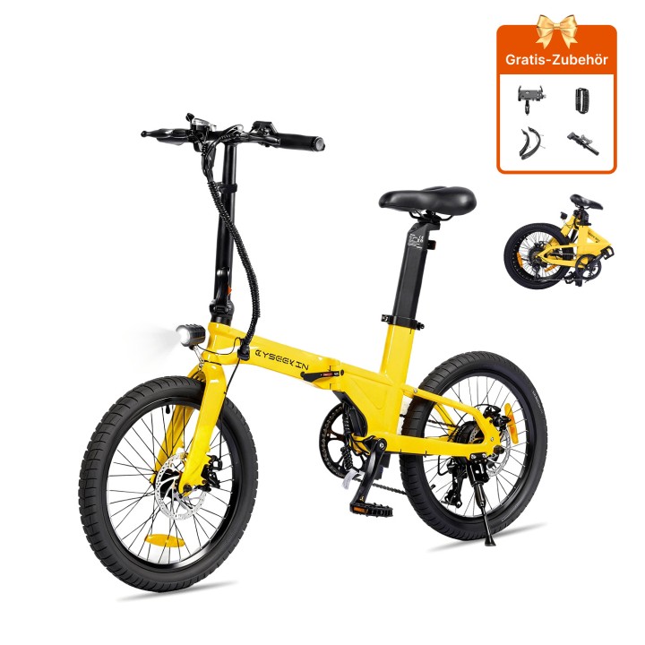 Bicicleta eléctrica plegable 20" ligera de 18,6 kg – Cyseekin C10 – 2