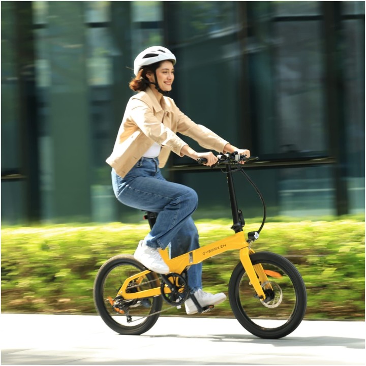 Bicicleta eléctrica plegable 20" ligera de 18,6 kg – Cyseekin C10 – 10