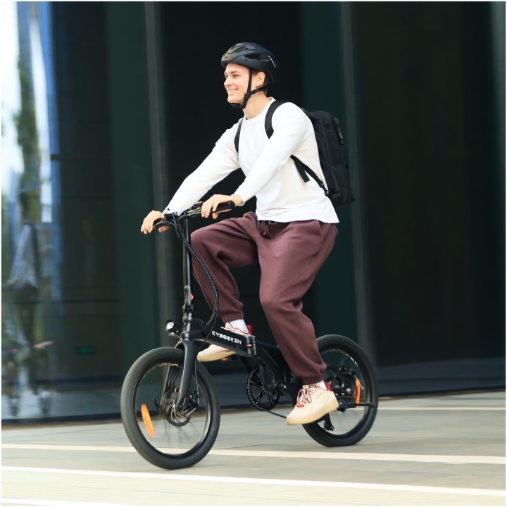 Bicicleta eléctrica plegable 20" ligera de 18,6 kg – Cyseekin C10 – 11