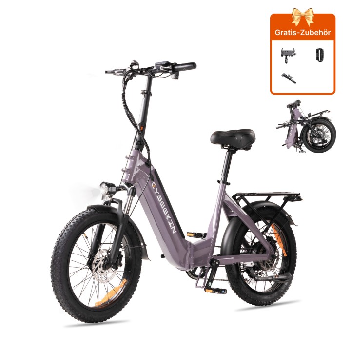 Folding step-through electric fat bike 20" with 748 Wh – Cyseekin C20