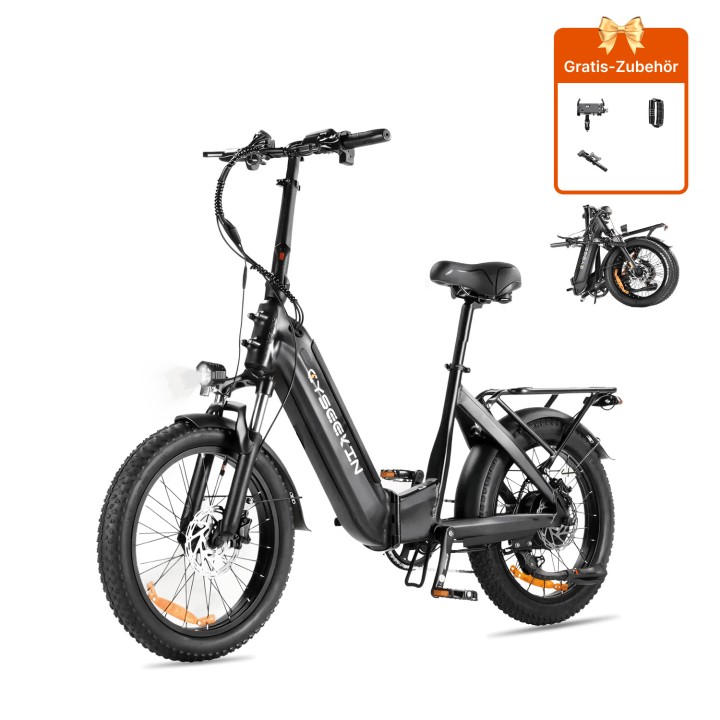 Fat bike eléctrica plegable 20" de cuadro bajo con 748 Wh – Cyseekin C20 – 2