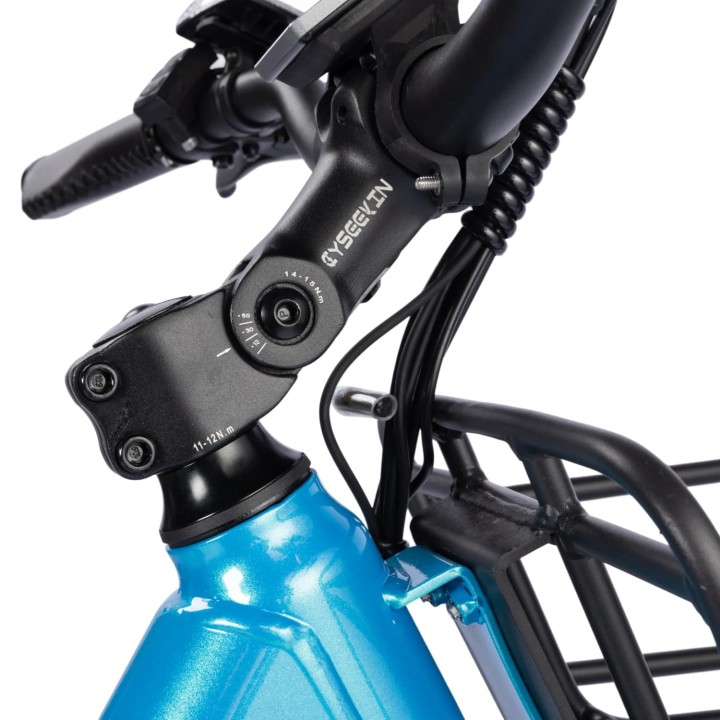 Urban electric bike 26" with basket and rear rack – Cyseekin S10 – 10